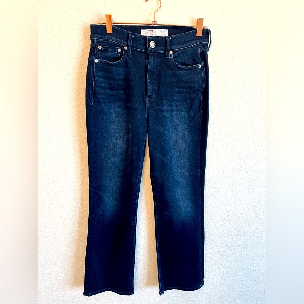 AYR The Pop Dark Blue Women's Cropped Straight Jeans Size 29